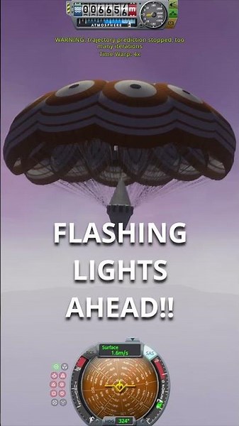 Faster Than Light Parachutes | Kerbal Space Program