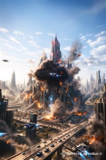 A hyper-realistic cinematic physics animation