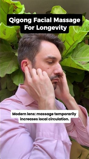 Qigong facial massage for longevity