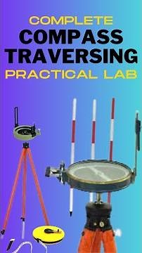 Prismatic Compass Surveying Engineering Practical Lab | How To Do Compass Traversing