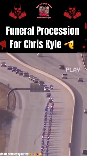 Die On Your Feet Boxing And Combat Sports on Instagram: "Funeral Procession For Chris Kyle 🫡 Follow @die_on_your_feet for the best 🥊👊🤼‍♀ in Combat Sports #veteran #americansniper #hero"