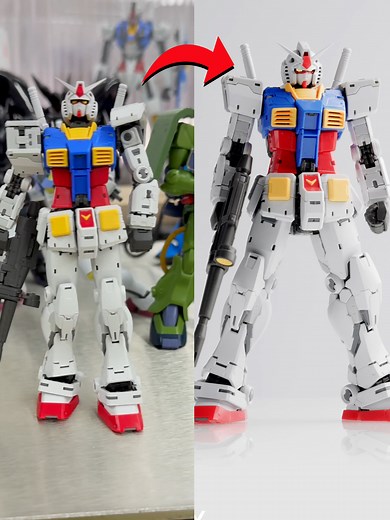ガンダムにかっこいいポーズを決めよう！