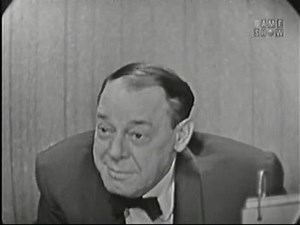 What's My Line? - Joe E. Lewis; Dana Andrews [panel]; Faye Emerson [panel] (Oct 12, 1958)