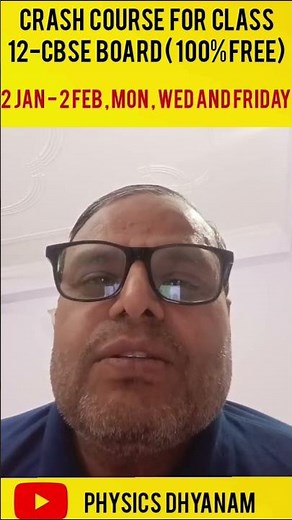 FREE Class 12 Physics LIVE Crash Course | CBSE Board