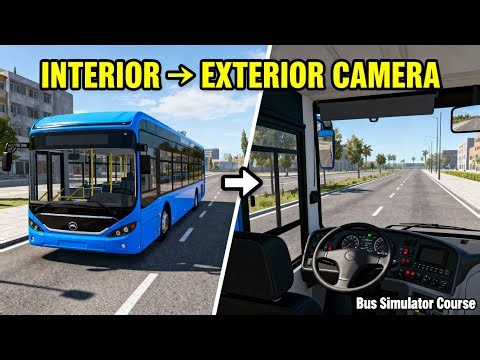 Bus Simulator in Unity | Interior & Exterior Camera Switch System (Mobile Friendly)