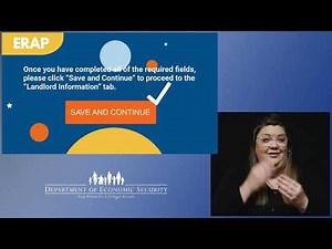 ERAP: Emergency Rental Assistance Program (American Sign Language)