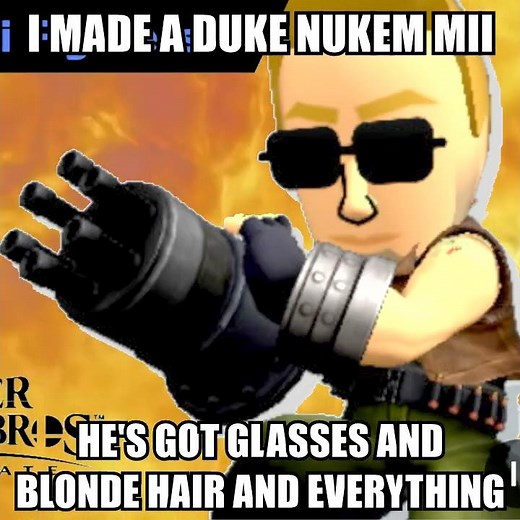 I MADE A DUKE NUKEM MII