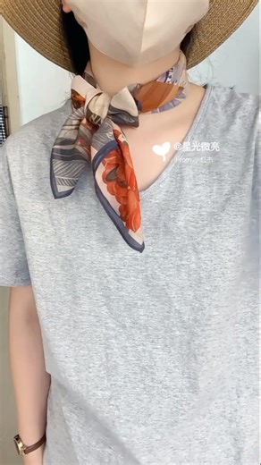 How to Style a Silk Scarf: The Effortless Layered Knot,#ChicStyle #ClothingHacks #Tutorial
