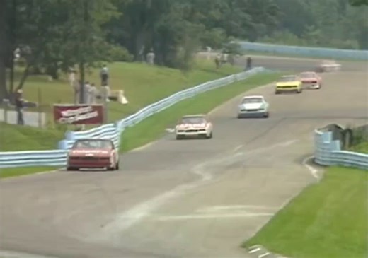 Tim Richmond won the 1986 NASCAR race at Watkins Glen. He put his window net down on the last lap and drove one-handed so he could wave to fans as he went through the last few turns