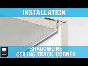 Shadowline Ceiling Track, Corner - Installation - ASHanging.com