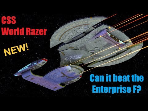 4K CSS World Razer VS Enterprise F - Picard Season 2 - Star Trek Ship Battles