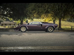 The Lamborghini Countach driven by Valentino Balboni
