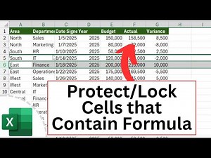 How to Protect/Lock Excel Cells that Contain Formula