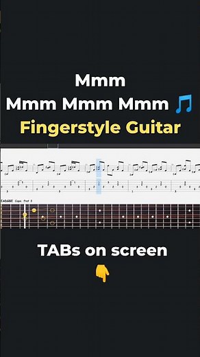 Mmm Mmm Mmm Mmm – Fingerstyle Guitar (Crash Test Dummies)