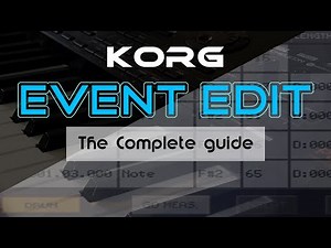 Event edit page in Korg PA series | Korg style edit techniques | Korg style creation part 13