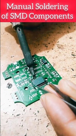 How to Solder SMD Components like Resistor, Capacitor and SOIC Package ICs manually