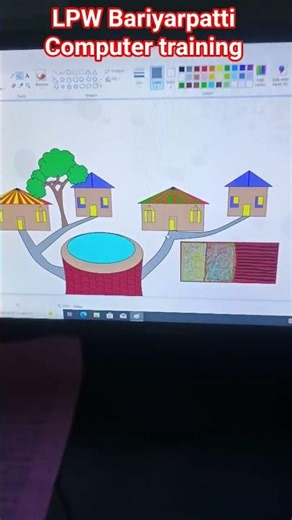 MS paint drowning Simple and easy for beginner #ytshorts #mspaint