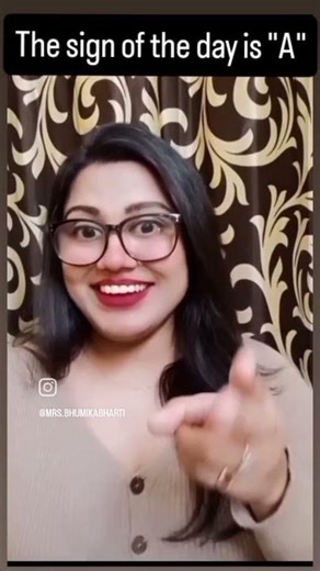 The sign of the day is "A" alphabet in ISL#indiansignlanguage#alphabet #learning#signlanguage#deafd