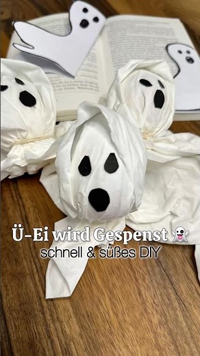 Ü-Ei wird Gespenst 👻 – superschnell & mega süß! | DIY Halloween Idee