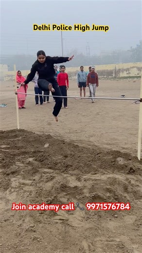Delhi police girls high jump training✅ | #delhipolice #girlsphysical #shorts #bestcoach