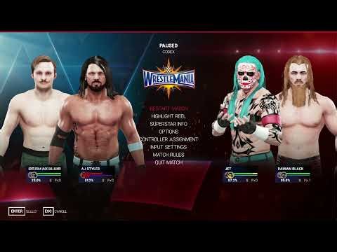 WWE 2K19 TAG TEAM MATCH FULL NORTHERN TAG TEAM CHAMPIONS