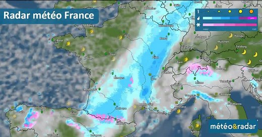 Radar météo gratuit en temps réel ! Restez toujours informé des précipitations, chutes de neige, tempêtes, foudre et bien d'autres infos météo avec l'application gratuite Météo & Radar. | WetterOnline