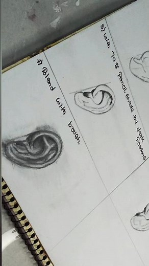 How to make realistic ears I Ears Drawing Step By Step #trending #art #drawing I Ankit Singh Artist