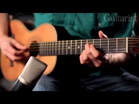 Vintage Viator Paul Brett Signature Series travel acoustic guitar demo