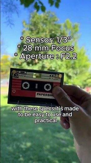 Paper Shoot Camera Specs 📸