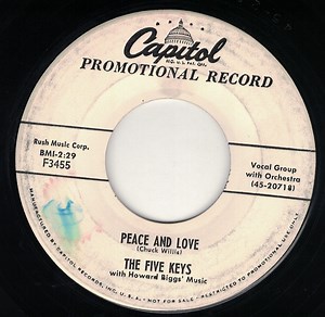 The Five Keys With Howard Biggs' Music - Peace and Love / My Pigeon's Gone