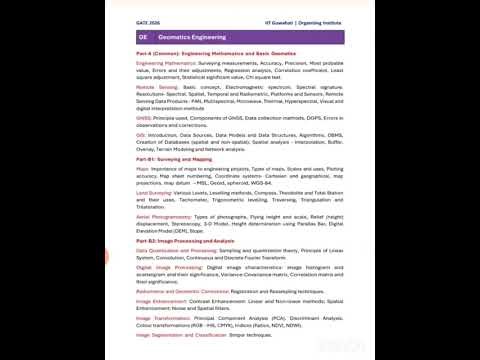 How to Prepare For GATE GEOMATICS Engineering