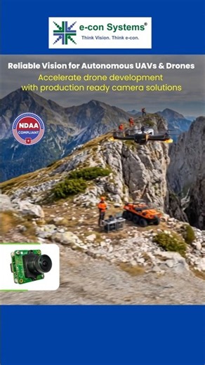Cameras for Surveillance Drones & UAVs 🚁 📦 | e-con Systems