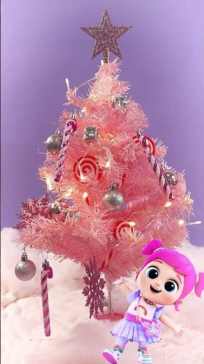 O (PINK) Christmas Tree! 🎄 Little Angel #craft & #kids #diy Tutorials