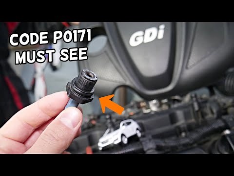 HYUNDAI SANTA FE CHECK ENGINE LIGHT CODE P0171 SYSTEM TOO LEAN FIX