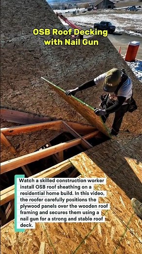 Installing Roof Sheathing Like a Pro | OSB Roof Decking with Nail Gun