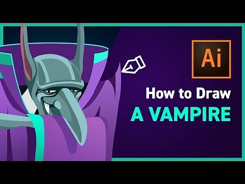How to Draw a Vampire in Illustrator 🍷