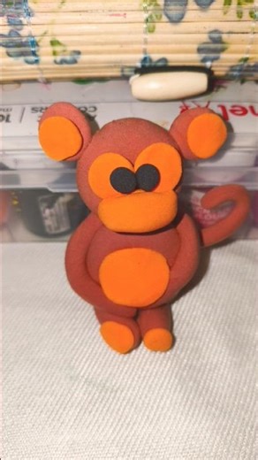 DIY monkey making from super clay 🙈#claycraft #viralshort #trending #monkey #shorts #diyideas #diy