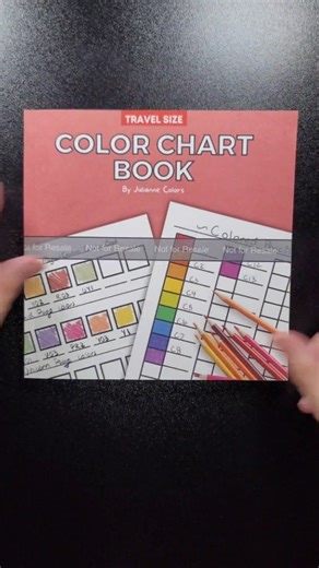 8.3K views · 181 reactions | Made a travel size color chart / color swatch book! Same size as my other travel size coloring books (like "Just Food", "Just Flowers", "House Plants", etc).  It's now available on Amazon in multiple countries (note: it can sometimes take a day or two for it to show up in some countries). Just search for "Julianne Colors".  #colorswatching | Julianne Colors | Facebook
