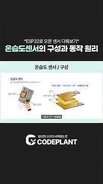 [ESP32로 모든 센서 다뤄보기] 온습도센서의 구성과 동작 원리 #코딩 #코드플랜트 #esp32 #thonny