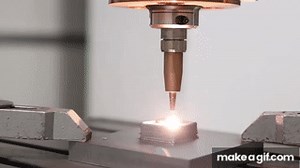 Additive Manufacturing: Laser Metal Deposition with coaxial wire supply on Make a GIF