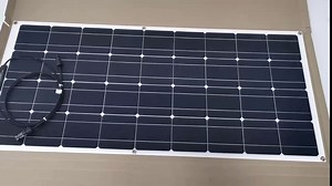 Flexible Solar Panel 100W 12V, Lightweight Bendable Mono Solar Panels Charger Off-Grid, Innovative New Strong Encapsulant for Hiking, Marine Yacht, RV, Boats, Cabin, Tent, Car, Trailer, Curve Surfaces