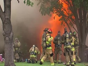 Home erupts in flames from flashover