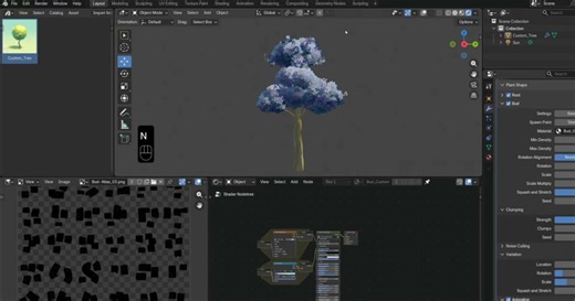 Generate Unique Painterly Trees With This Blender Toolkit
