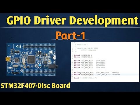 GPIO Driver Development Part-1 || STM32 GPIO Driver Development #driverdevelopment #stm32