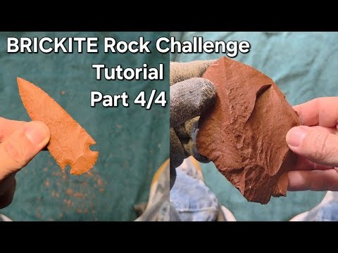 2232 - Part 4/4 - "Brickite" Rock Change Tutorial #flintknapping