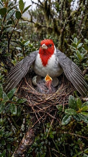 Red-crested Cardinal Egg Hatching — 12 Days in 30 Sec 🐦🌳