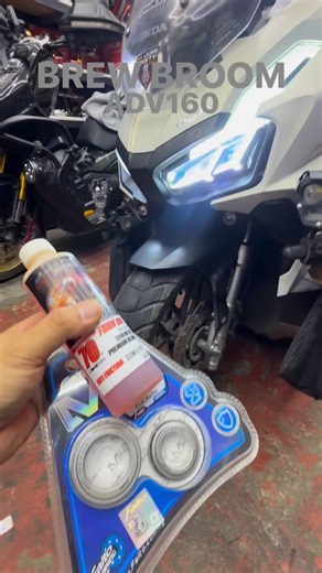 Brew Broom Café in the house! Anong ginawa and anong meron sa motor niya? Watch Below! 👇 #MJGarage #BrewBroom #ADV160 | 𝕄𝕁 𝔾𝔸ℝ𝔸𝔾𝔼