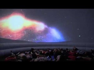 Inside our mobile planetarium