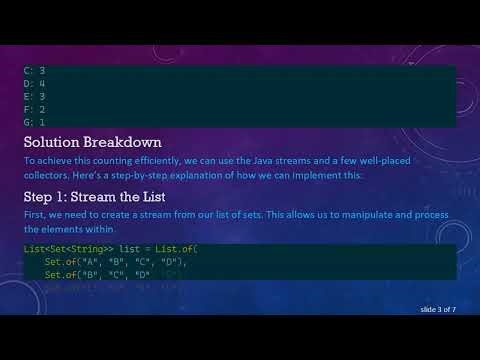 How to Count Item Occurrences in a List Using Sets in Java