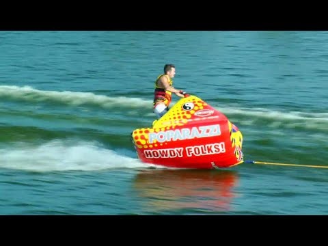 SPORTSSTUFF Poparazzi Review — Ultimate 1-3 Rider Towable Tube for 2025!